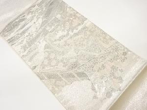 屋敷に貴女・几帳模様織出し袋帯